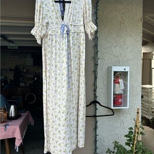 Damson madder floral dress